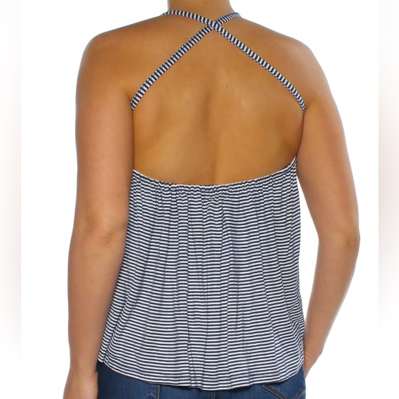 NWT [Max Studio] London Striped Racerback Casual Tank Top Cami Womens Sz Large - Picture 2 of 4